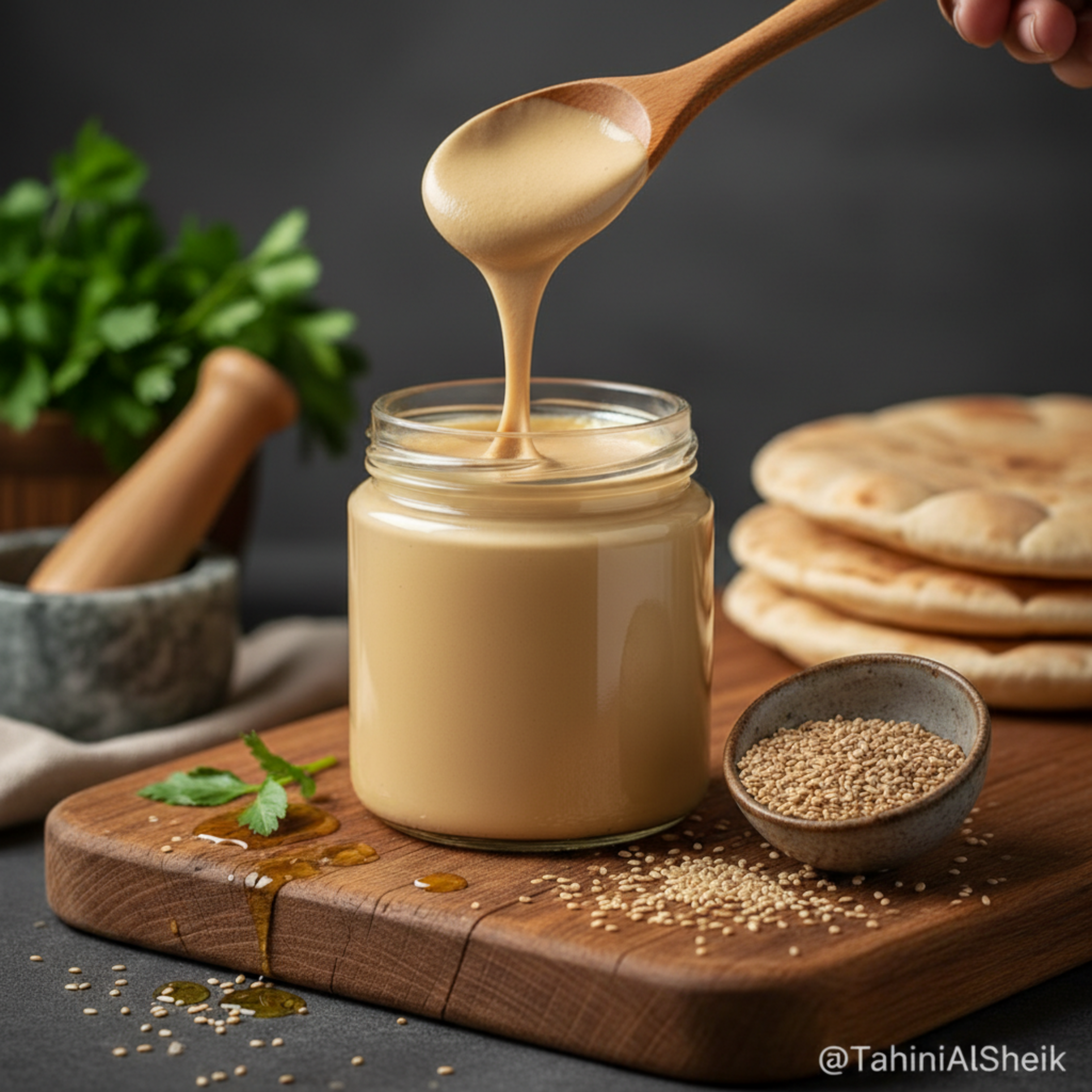 طحينه سمسم صافي نصف ك